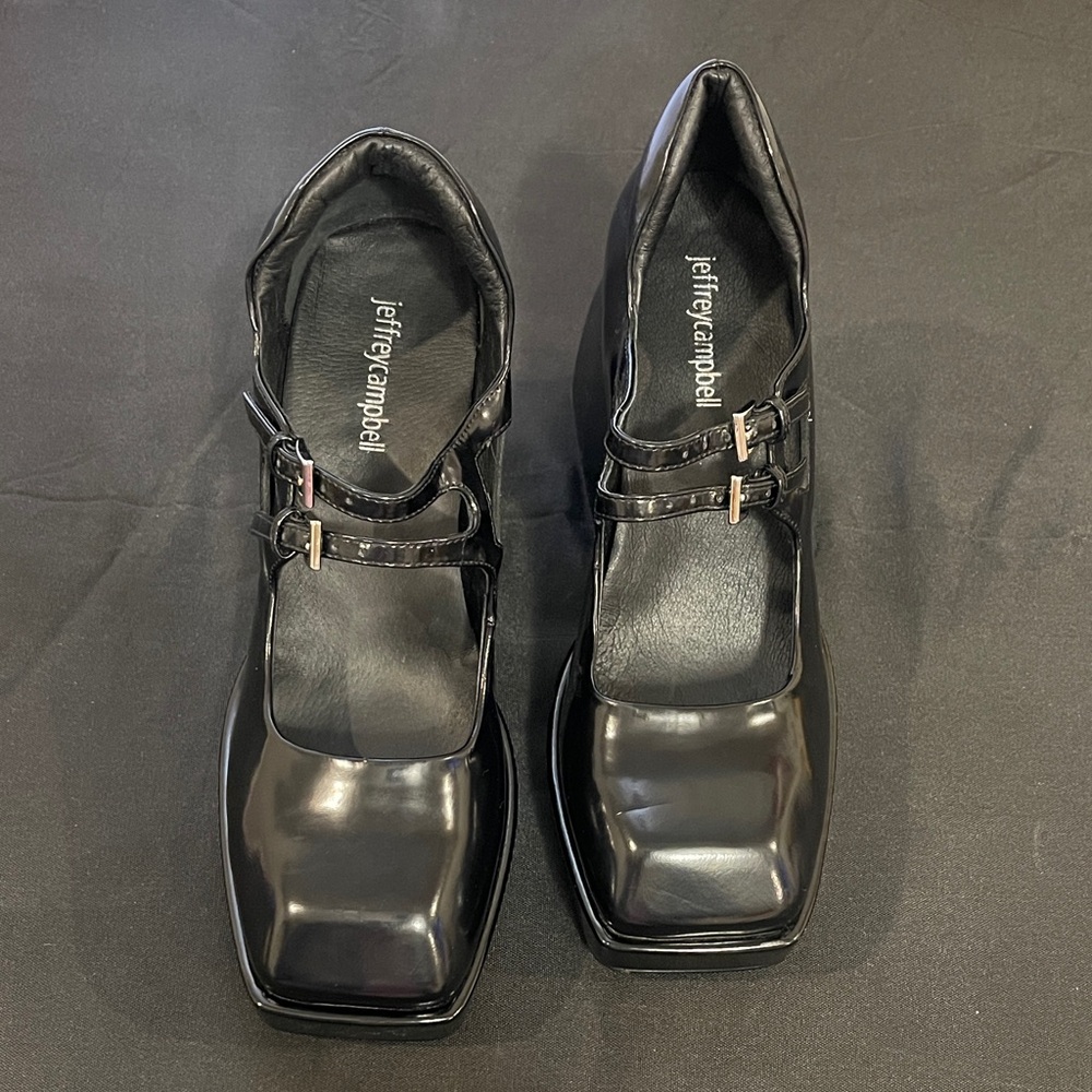 Jeffrey Campbell Black Patent Heels